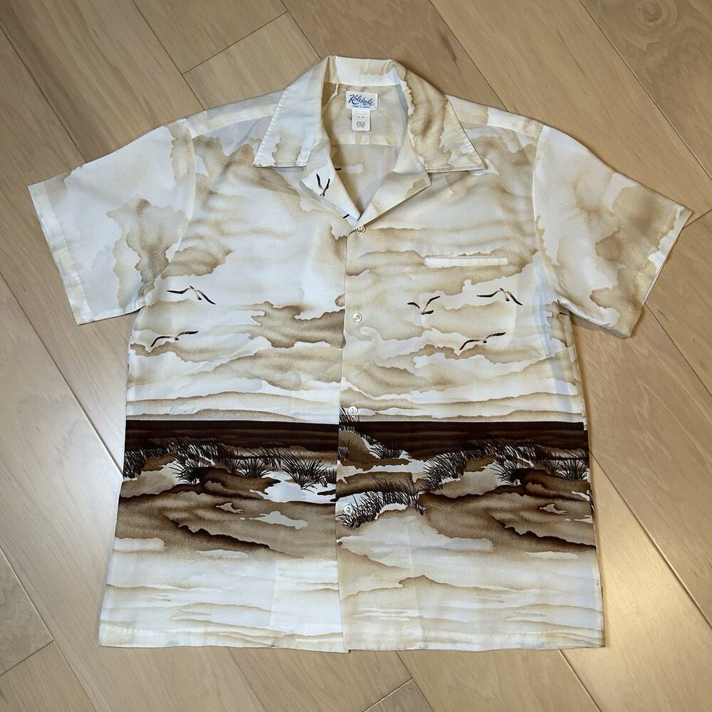 Vintage Kole Kole Hawaiian Camp Shirt Beach Men’s Large